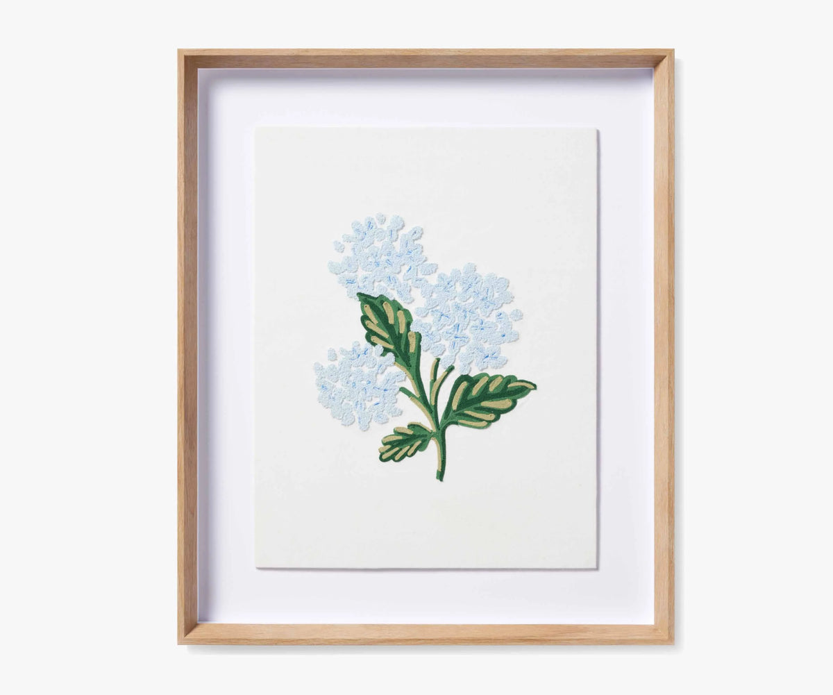 Framed Wall Art - Hydrangea Cream