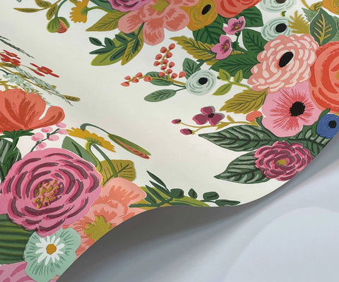 Garden Party Trellis Wallpaper - Rose Multi