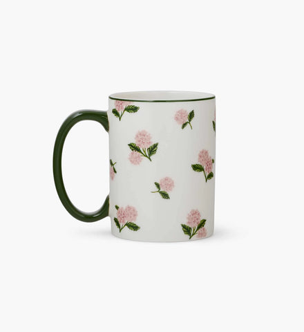 Porcelain Mug - Pink Hydrangea