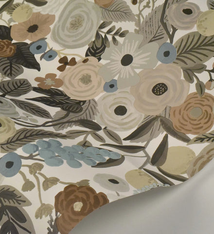 Garden Party Wallpaper - Linen Multi