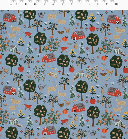 Farmhouse Cotton Fabric - Slate