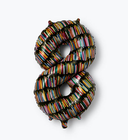 Numbered Foil Balloon - Candles