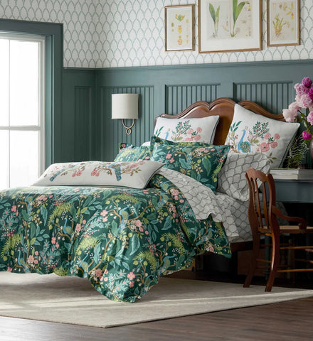 Sateen Duvet Cover - Peacock Emerald