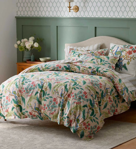 Sateen Comforter - Peacock Blush