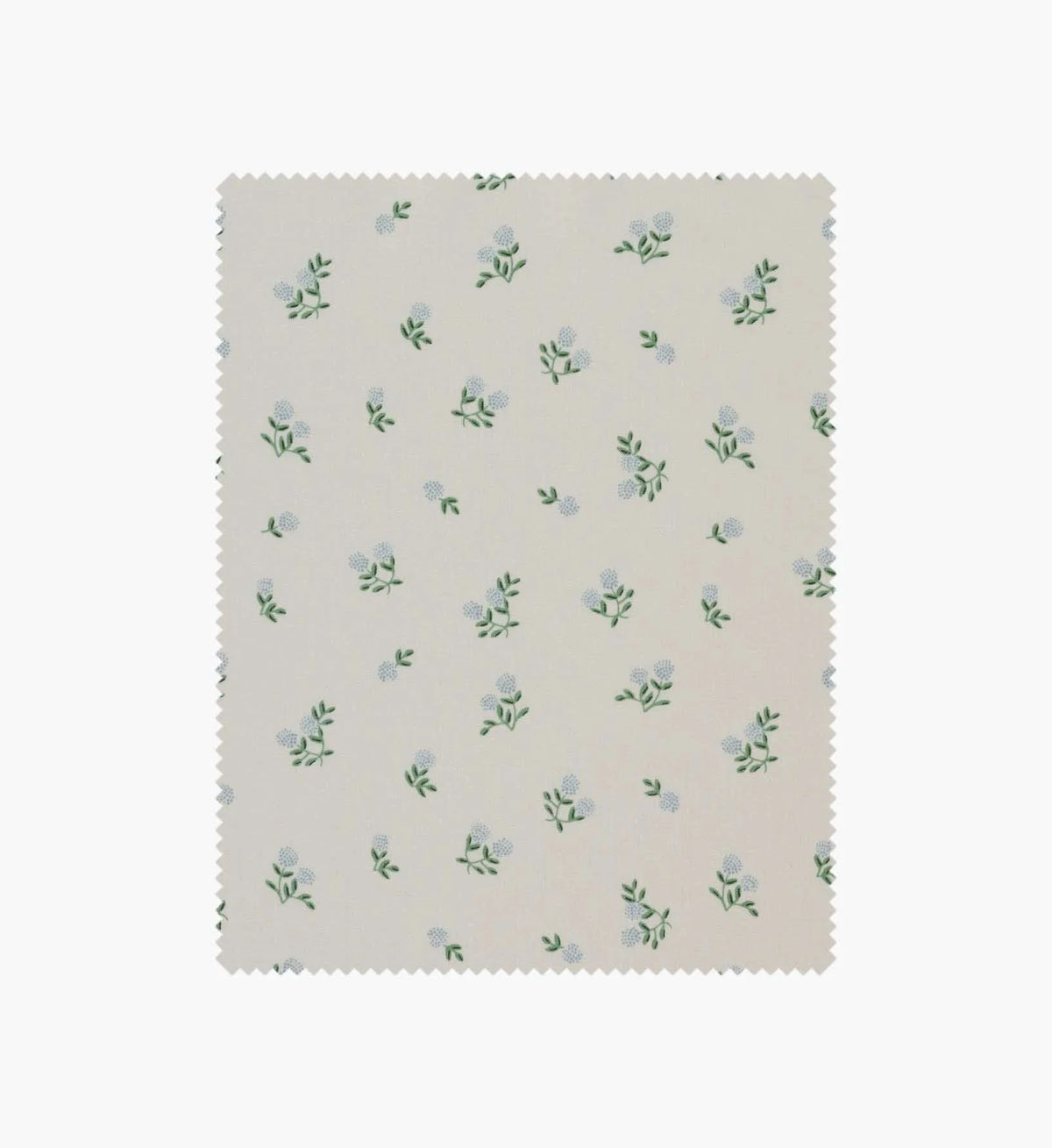Ditsy Hydrangea Cotton Fabric - Cream