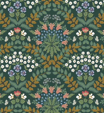 Bramble Wallpaper - Emerald