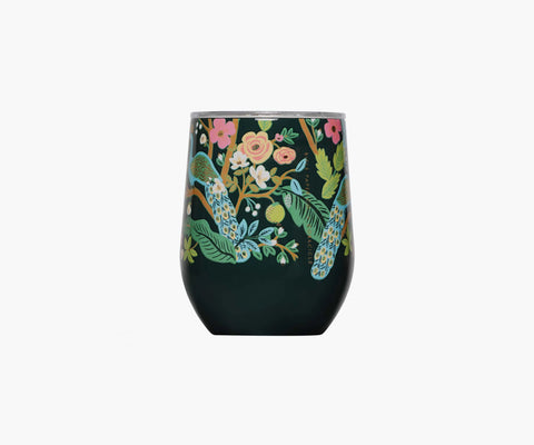 Stemless Wine Cup - Peacock