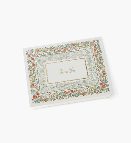 Rosette Thank You Card - Single Card