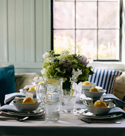 Melamine Assorted Dessert Plates - Hydrangea