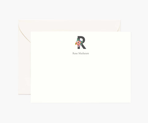 Monogram Personalized Stationery - R