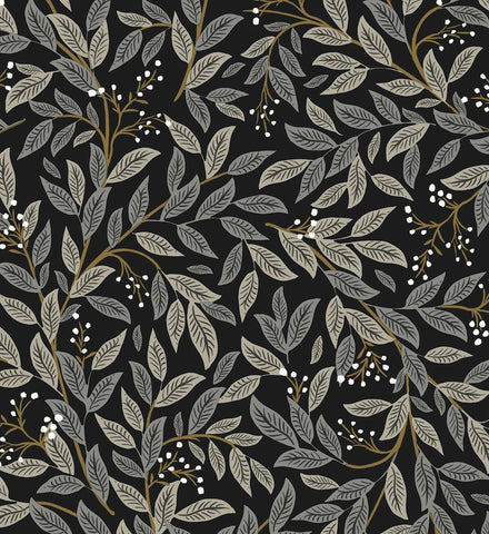 Willowberry Wallpaper - Black