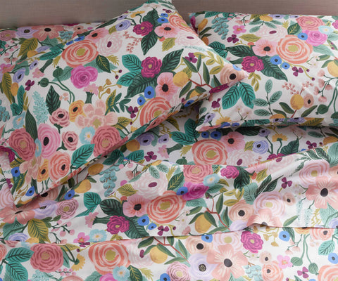 Percale Flat Sheet - Garden Party