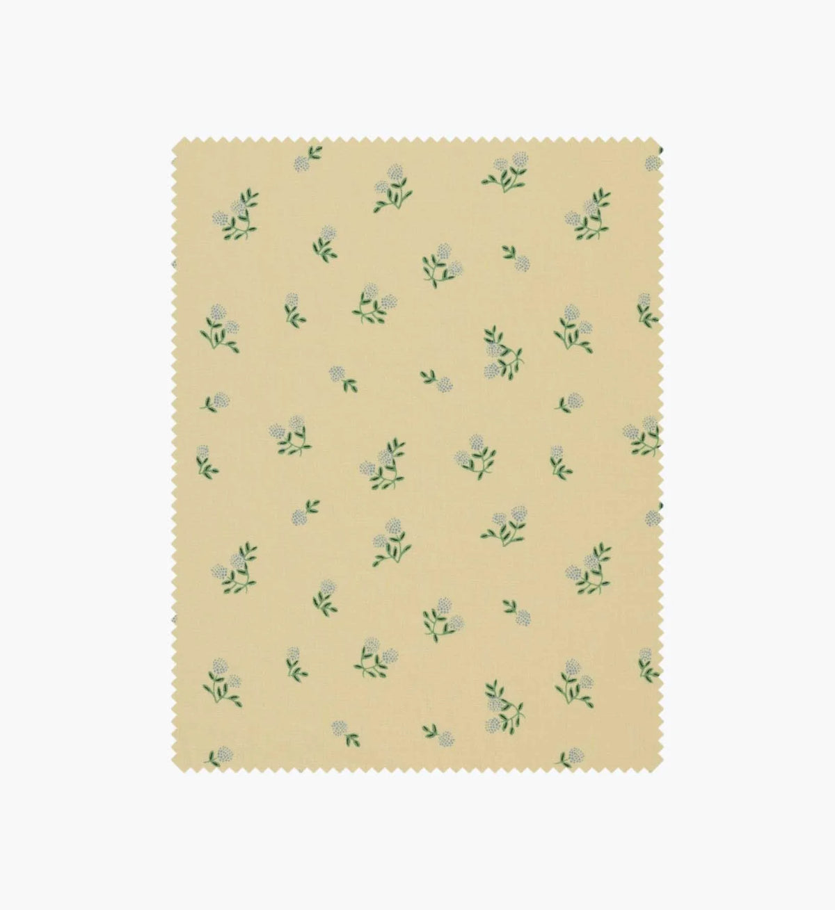 Ditsy Hydrangea Cotton Fabric - Butter