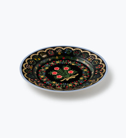 Porcelain Dessert Plate Set - Rosette