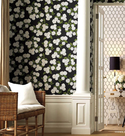 Hydrangea Wallpaper - Jade
