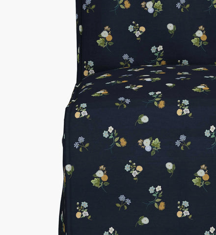 Frances Slipcover - Ditsy Dahlia Navy