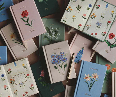 Birth Month Mini Embroidered Journal - December