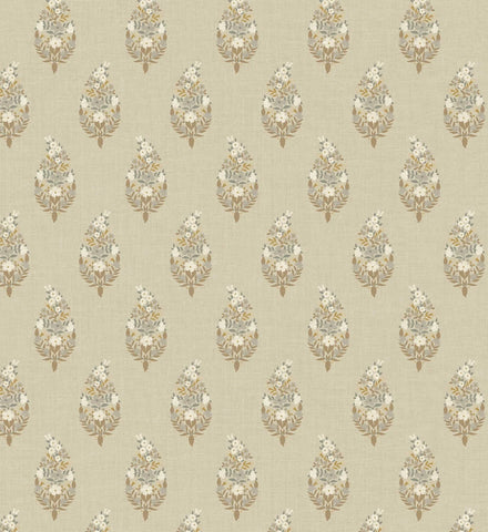 Paisley Wallpaper - Linen