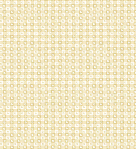 Daisy Gingham Peel & Stick Wallpaper Sample - Gold