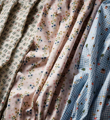 Poppy Cotton Fabric - Pink