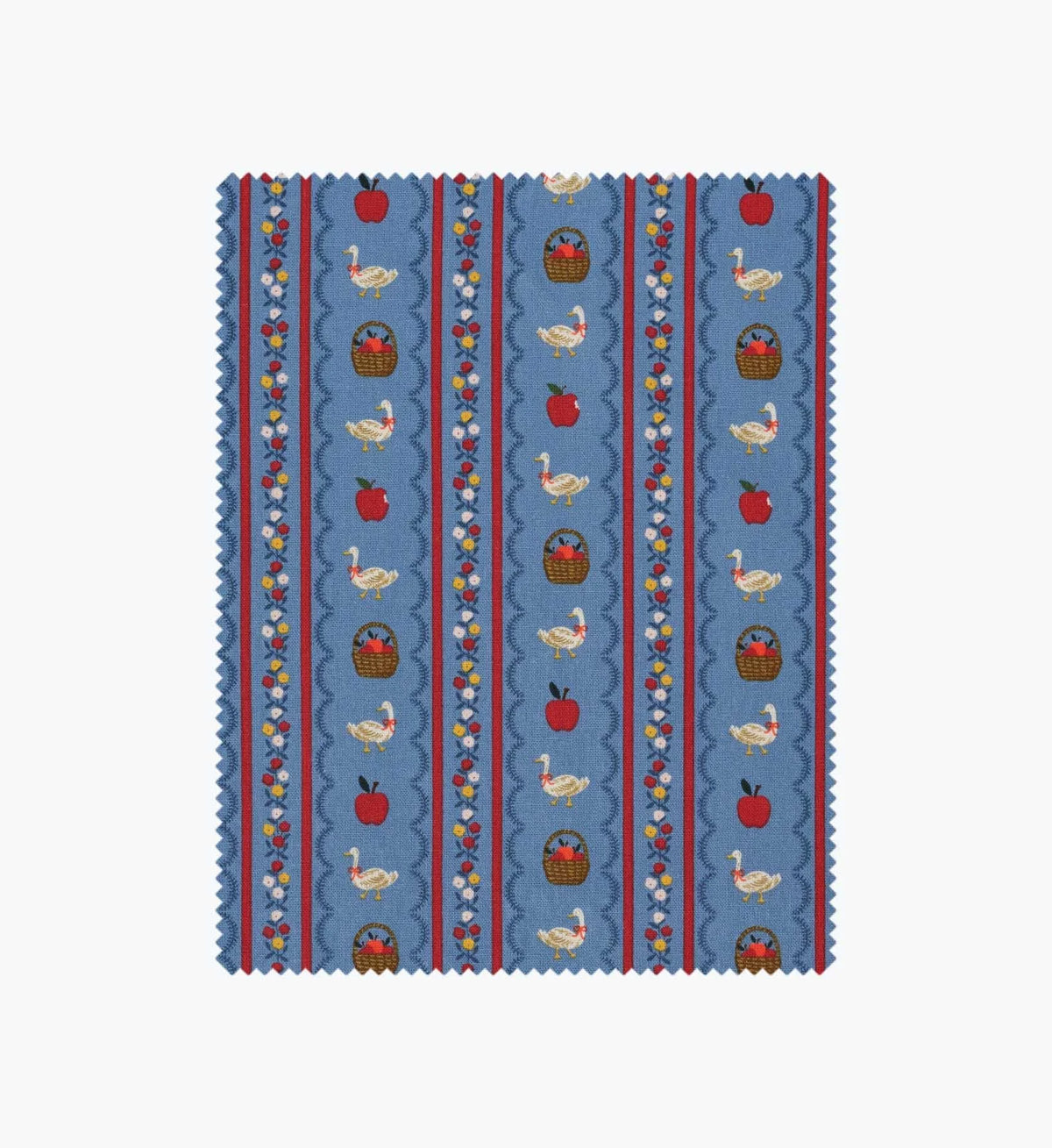 Farmhouse Stripe Canvas Fabric - Blue