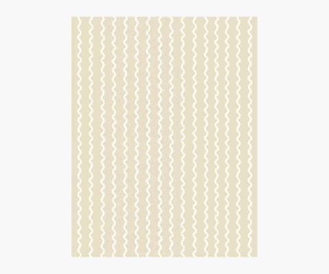 Rickrack Wallpaper Sample - Linen