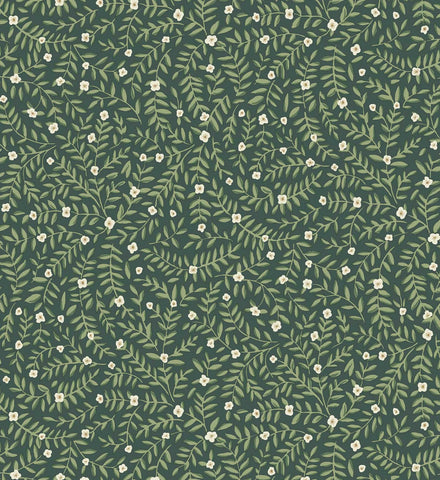 Elodie Peel & Stick Wallpaper Sample - Emerald