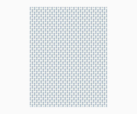Petal Wallpaper Sample - White & Blue