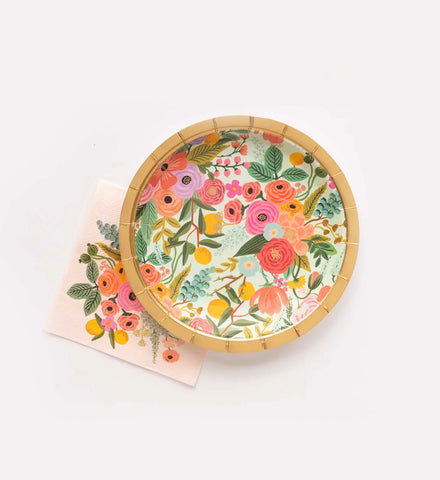 Small Paper Plates - Garden Party