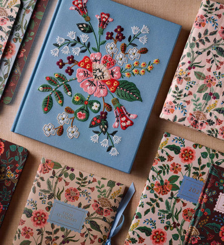 Embroidered Sketchbook - Gracie