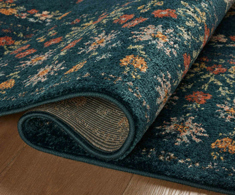 Laurel Eleanor Power Loomed Rug - Navy