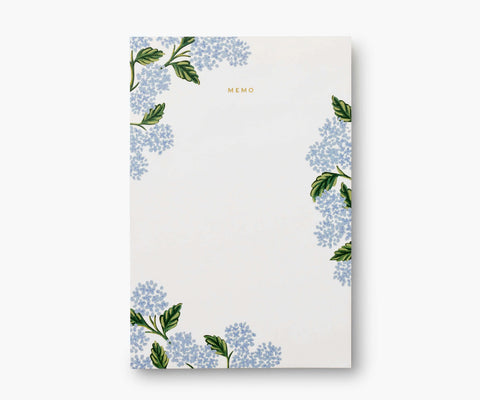Large Memo Notepad - Hydrangea