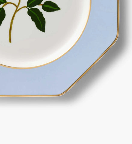 Porcelain Dessert Plate Set - Roses