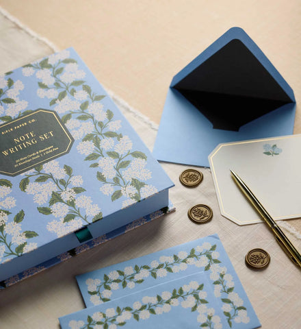Letter Writing Set - Hydrangea