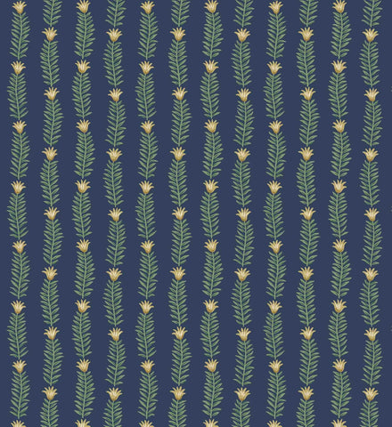 Eden Wallpaper - Navy