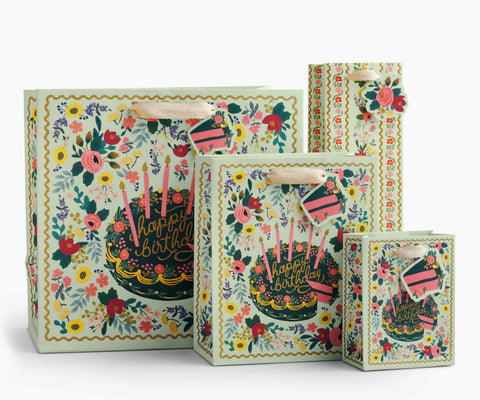 Floral Cake Small Gift Bag