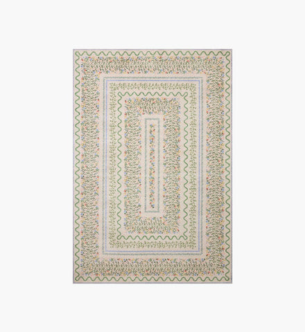 Orchard Wildwood Vines Washable Rug - Ivory