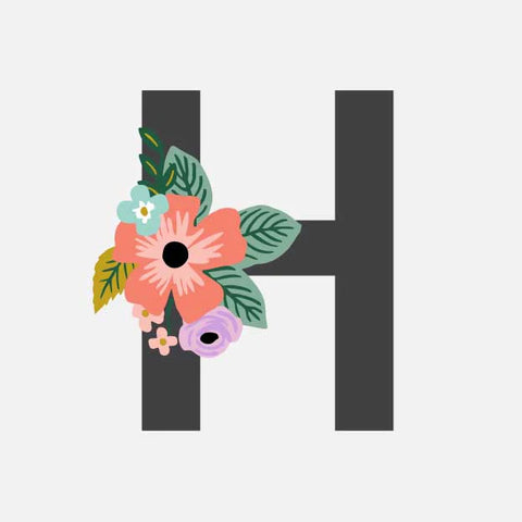 Monogram Personalized Stationery - H