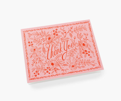 Rosé Thank You Card - Single Card