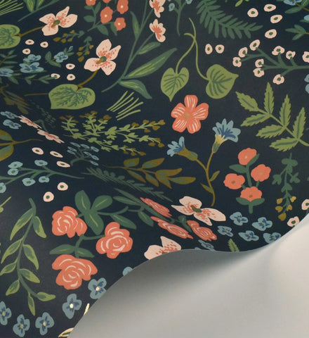 Wildwood Wallpaper - Navy