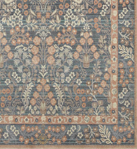 Holland Lotte Power-Loomed Rug - Navy