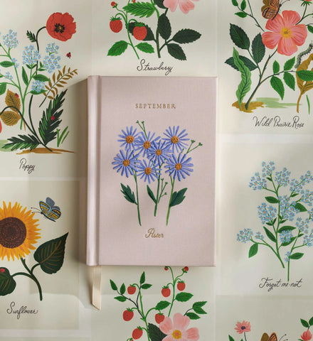 Birth Month Mini Embroidered Journal - September