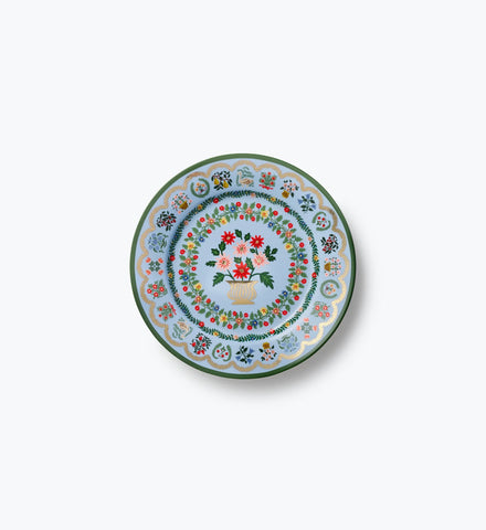 Porcelain Dessert Plate Set - Rosette