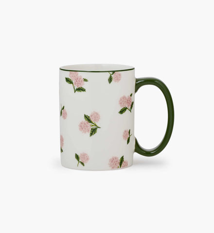 Porcelain Mug - Pink Hydrangea